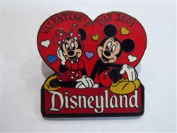 Disney Trading Pin 3867 Disneyland Mickey & Minnie Valentine's Day 2001