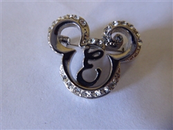 Disney Trading Pin 38708 DLR - Mickey Head w/Initial (Silver Jewelry) ''E''