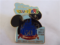 Disney Trading Pin  39122 DLR - VoluntEARS 2005 AIDS OC Walk Exclusive
