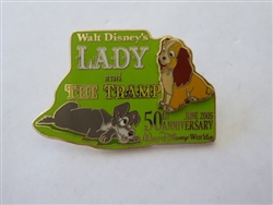 Disney Trading Pin 39445     WDW - Lady and The Tramp 50th Anniversary