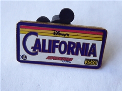 Disney Trading Pin  4131 DCA License Plate