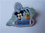 Disney Trading Pin 41337     HKDL - Cute Characters - Mickey and Pluto - Space Mountain