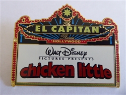 Disney Trading Pin 42408 DSF - El Capitan Theatre - Chicken Little Marquee