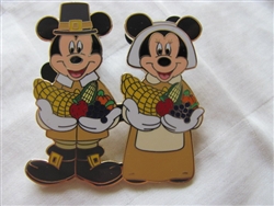 Disney Trading Pin 42557: WDW - Mickey & Minnie Mouse Pilgrims 2005