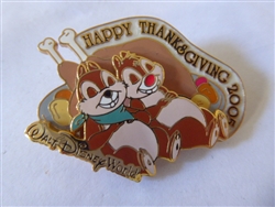 Disney Trading Pin  42568 WDW - Thanksgiving 2005 - Chip and Dale