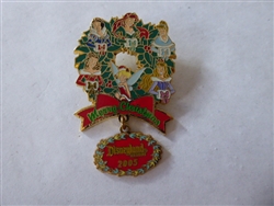 Disney Trading Pin 42907 DLR - Holiday Wreath 2005 - Princess - Merry Christmas