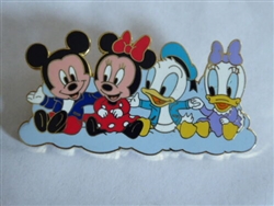 Disney Trading Pin 43062 Disney Mall - Fab Four Babies (Mickey, Minnie, Donald, Daisy)