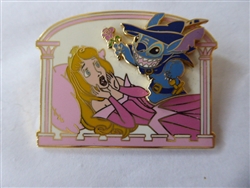 Disney Trading Pin  43074 DLRP - Stitch and Sleeping Beauty