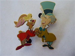 Disney Trading Pin 43379 Alice in Wonderland Framed 7 Pin Set (Mad Hatter & March Hare)