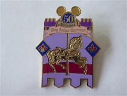 Disney Trading Pin  43823 South Coast Plaza Mall - King Arthur Carrousel 50th Mickey