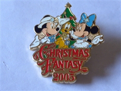 Disney Trading Pin 43854 TDR - Christmas Fantasy 2005 - Mickey, Pluto & Minnie