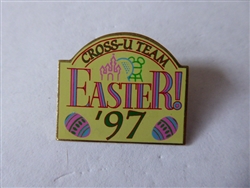 Disney Trading Pin 4397 WDW - Cross-U 1997 Easter (Castle / Spaceship Earth / Earful Tower)