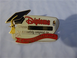 Disney Trading Pins   43988 Build A Pin Base - '03 Graduation Dangle (Engraveable)