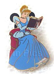 Disney Trading Pin 44104: Reading a Book - 2 Pin Set (Cinderella Only)