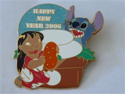 Disney Trading Pin  44421 M&P - Happy New Year 2006 (Lilo & Stitch, Kagami-mochi)