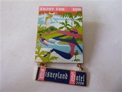 Disney Trading  Pin  45498 DLR - Disneyland Hotel 2006 - The Happiest Stay on Earth - Enjoy Fun in the Sun