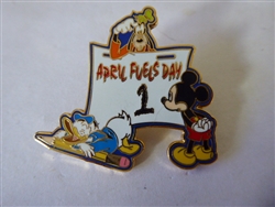 Disney Trading Pin 4554 WDW - April 'Fuels' Day 2001 (Donald, Goofy & Mickey)