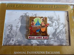 Disney Trading Pins 45619 DLR - Annual Passholder - Five Decades of Disney Dining (Mile Long Bar) GWP