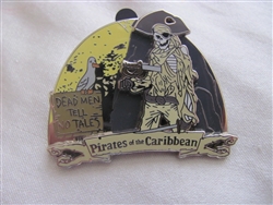 Disney Trading Pin 45773: Pirates of the Caribbean (Skeleton on Beach) 3D
