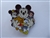 Disney Trading Pin 45899     Japan - Mickey, Minnie, Pooh, Donald and Snow White - 1st Character - Teddy Bear and Doll Convention 2005
