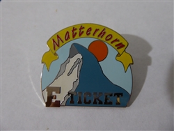 Disney Trading Pin 4600 Disneyana Matterhorn E-Ticket Pin 'Silver'