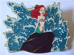Disney Trading Pin 46300 Disney Auctions - Ariel on Rock Jumbo Pin Artist Proof