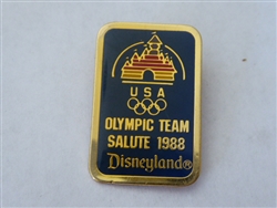 Disney Trading Pin 4633 Disneyland Olympic Team Salute 1988 - Logo (Sleeping Beauty Castle)