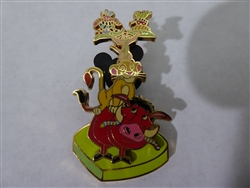 Disney Trading Pin 46598: WDW - it's a small world - A Magical Transformation - Simba, Timon & Pumbaa