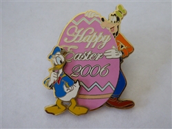 Disney Trading Pin  46840 WDS Burbank Cast - Easter 2006 - Donald & Goofy