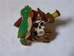 Disney Trading Pin  47085 DLR - Pirates of the Caribbean - Legend of the Golden Pins - Skull with Parrot