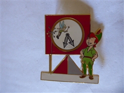 Disney Trading Pin 47772 WDW - It's a Small World - A Magical Transformation - Framed Set (Peter Pan & Tinker Bell)