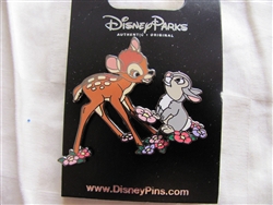 Bambi & Thumper on Flowers 2 Pin Set