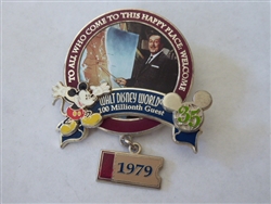 Disney Trading Pin  48572 WDW - 35 Magical Milestones - 1979 - 100 Millionth Guest