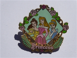 Disney Trading Pins 49877 Princess - Belle, Aurora and Cinderella