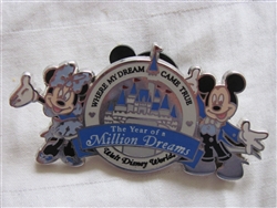Disney Trading Pin 49897: WDW - The Year of a Million Dreams (Mickey and Minnie Mouse)