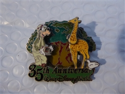 Disney Trading Pin 49974 WDW - White Glove Collection - 35th Anniversary (Goofy at Animal Kingdom)