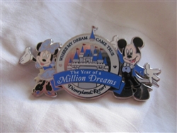 Disney Trading Pin 50026: DLR - The Year of a Million Dreams - Mickey and Minnie Mouse