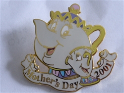 Disney Trading Pin 5019 DLR - Mother's Day 2001 (Mrs. Potts & Chip)