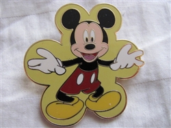 Disney Trading Pin 50461: Mickey Mouse Expressions Booster 4 Pin Collection (Smiling)