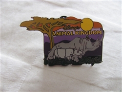 Disney Trading pin 5050 Animal Kingdom Pin Event Rhino and Baby