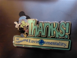 Disney Trading Pin 50699 Cast Exclusive - Award - Thanks! for supporting Environmentality - Jiminy Cricket