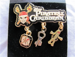 Disney Trading Pins 50998: Pirates of the Caribbean - Multi-Dangle - Animated