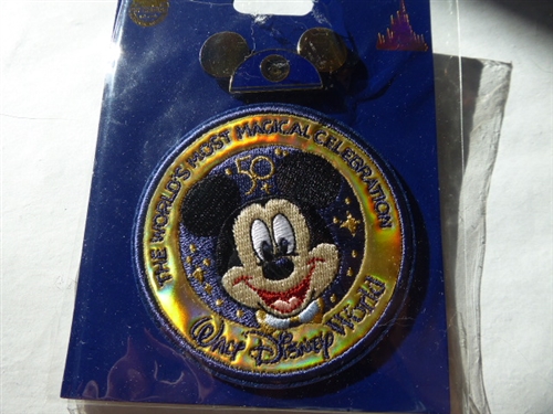 Disney Trading Pin Disney World 50th Anniversary Celebration Mickey PATCH &  EARS PIN