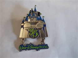 Disney Trading Pin WDW - 35th Anniversary Castle with Dangle