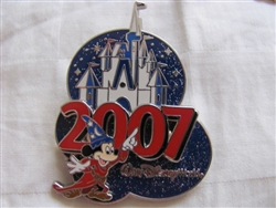 Disney Trading Pins 51579: WDW - 2007 Sorcerer Mickey and Cinderella Castle