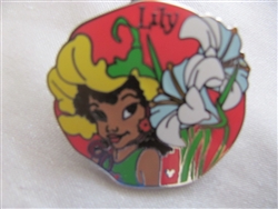 Disney Trading Pin 51727: DLR - 2007 Hidden Mickey Lanyard - Fairy Collection (Lily)