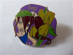 Disney Trading Pin 51729     DL - Bess - With Flowers - Fairies - Hidden Mickey Lanyard 2007