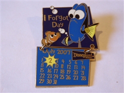Disney Trading Pin 52193 DLR - 2007 Holidaze Calendar Collection - July (Dory & Nemo)