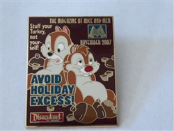 Disney Trading Pin  52207 DLR - M Magazine Collection 2007 - November (Chip and Dale)