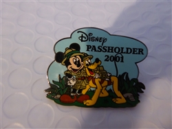 Disney Trading Pin  5230 Animal Kingdom - Annual Passholder Pin 2001 (Mickey & Pluto)